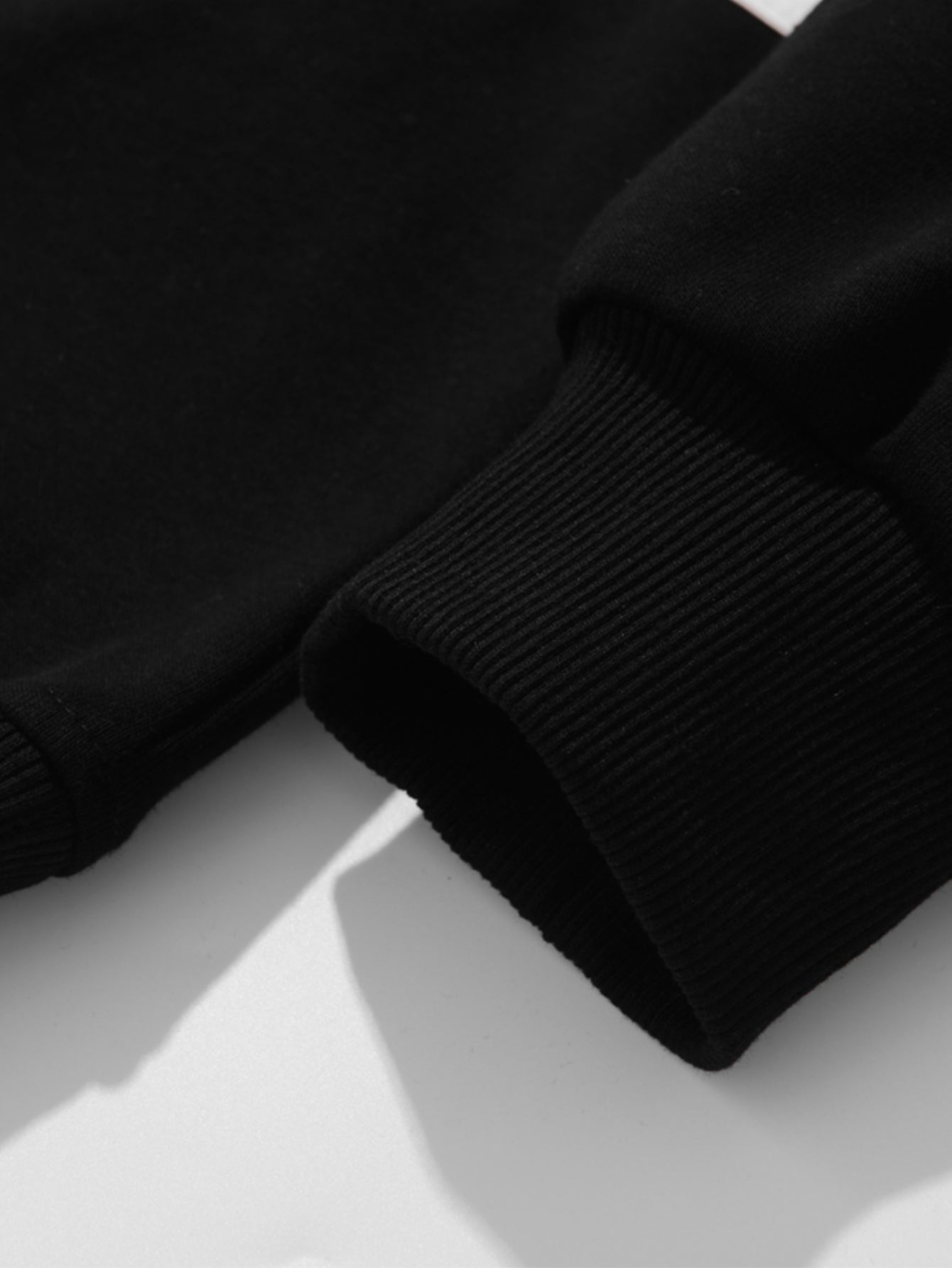 Relax Fit Color Block Patchwork Polo Sweatshirt & Straight Leg Corduroy Pants